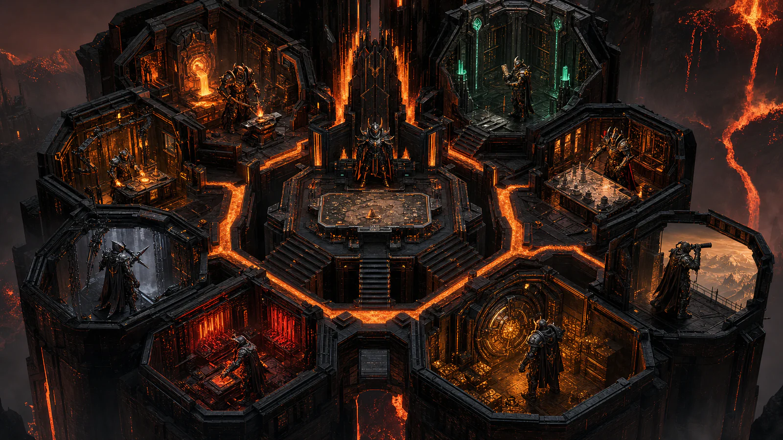 Hermes Agent Habitat fortress artwork