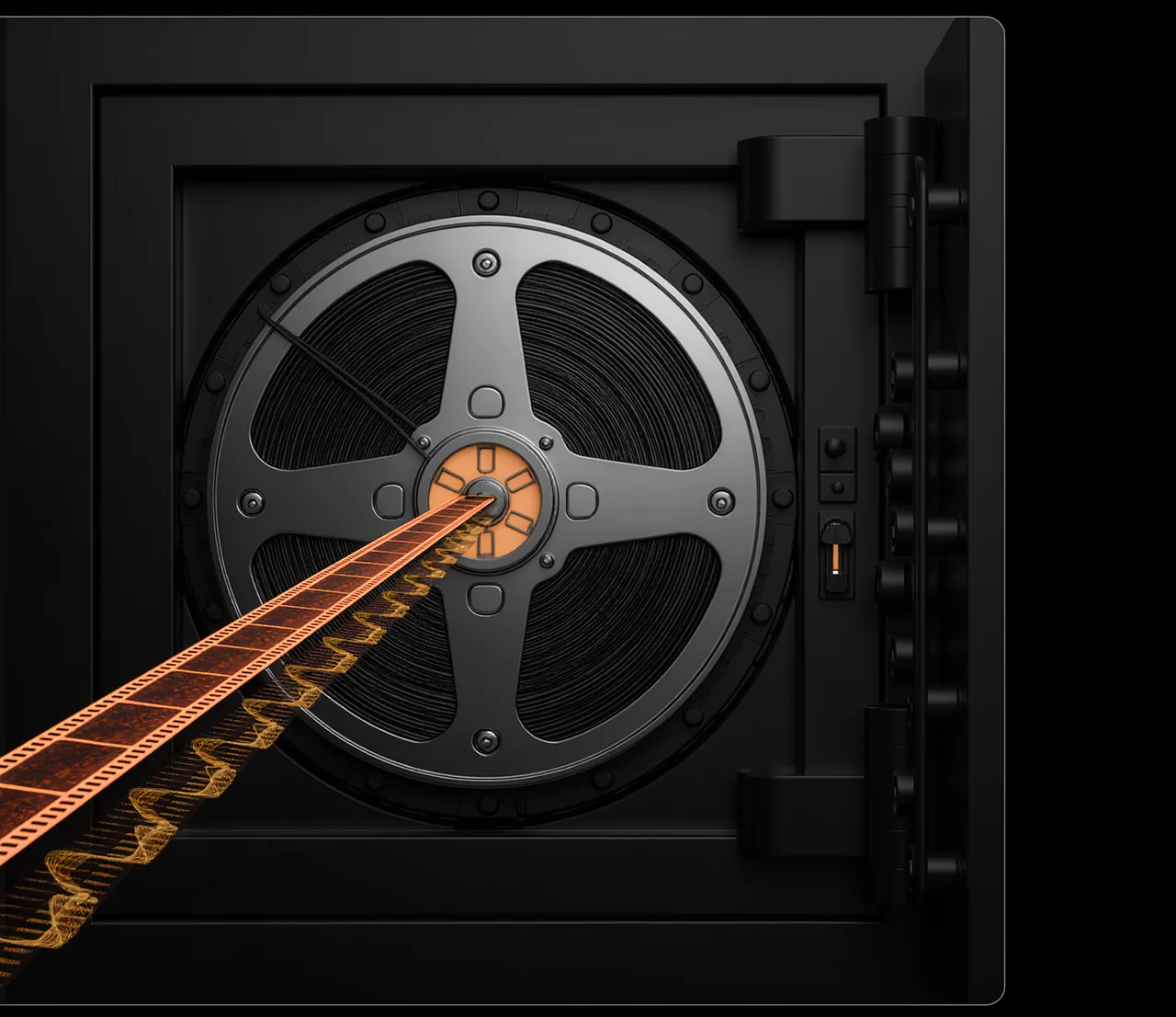 Cinematic Warlord.OS artwork representing video and audio entering Import Hub