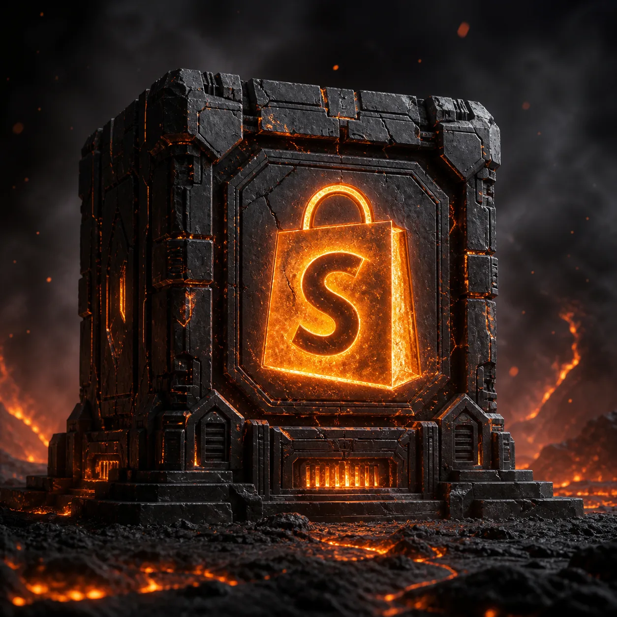 Shopify Machine furnace artwork